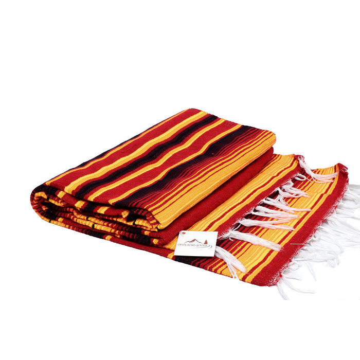 Isla Serape Red Fire blanket