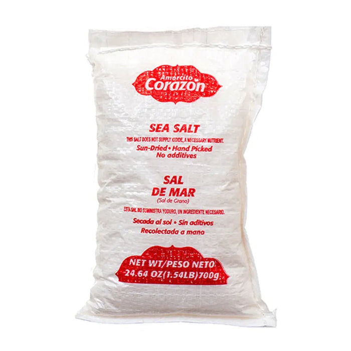 Amorcito Corazon Sea Salt 24.6 oz - Case - 12 Units - CEMCUI