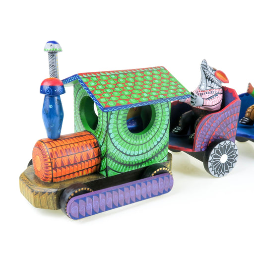 Animal Train - Oaxacan Alebrije Wood Carving - CEMCUI