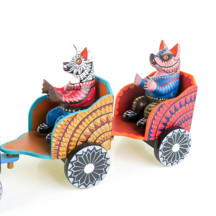 Animal Train - Oaxacan Alebrije Wood Carving - CEMCUI