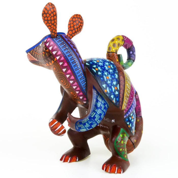 Armadillo - Oaxacan Alebrije Wood Carving - CEMCUI