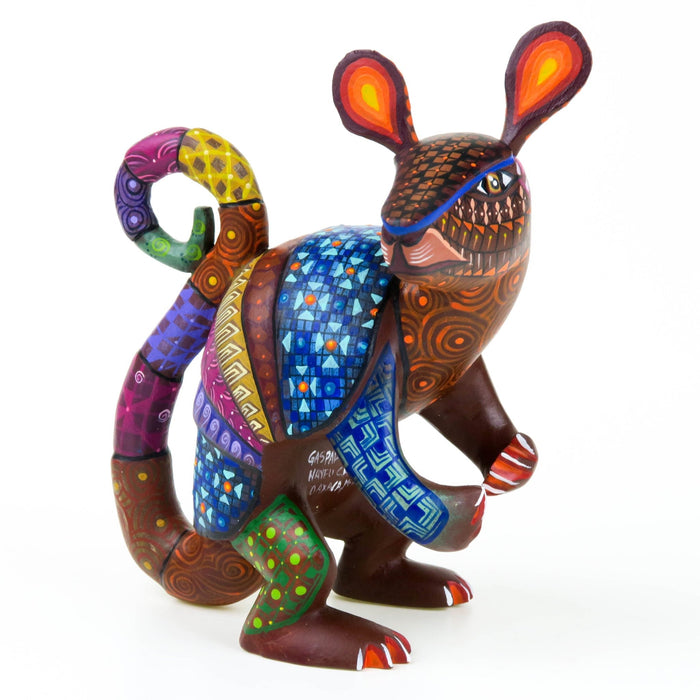 Armadillo - Oaxacan Alebrije Wood Carving - CEMCUI