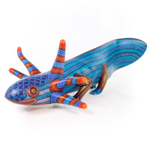 Axolotl - Oaxacan Alebrije Wood Carving - CEMCUI