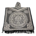 Aztec calendar Gaban / Poncho 40x43 Inches (each side), sarape, gaban - CEMCUI