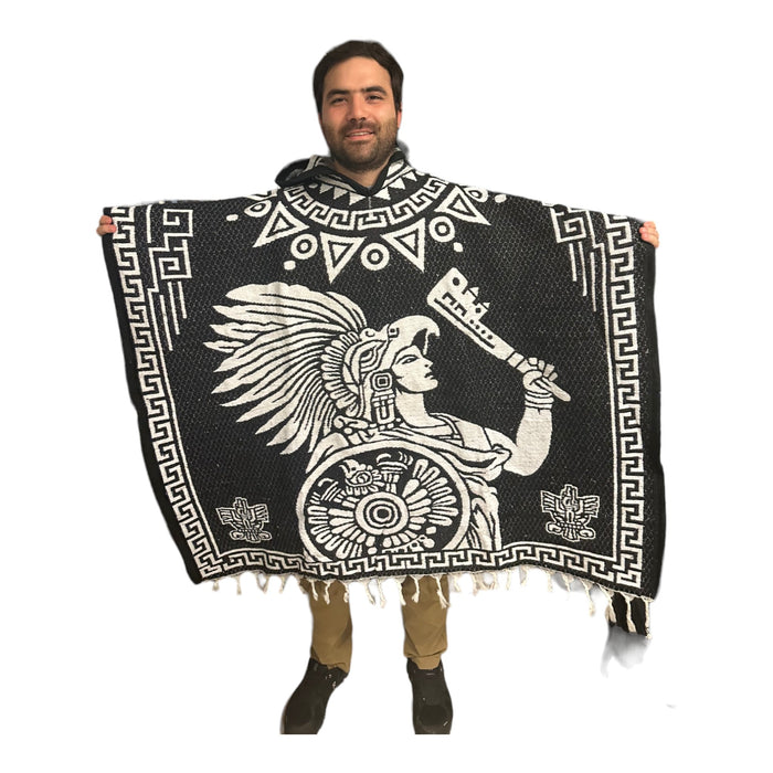 Aztec Warrior Poncho 40x43 Inches (each side) - CEMCUI