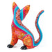 Beautiful Cat (Orange) - Oaxacan Alebrije Wood Carving - CEMCUI