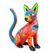 Beautiful Cat (Orange) - Oaxacan Alebrije Wood Carving - CEMCUI