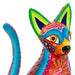 Beautiful Cat (Orange) - Oaxacan Alebrije Wood Carving - CEMCUI