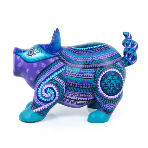 Beautiful Pig - Oaxacan Alebrije Wood Carving - CEMCUI