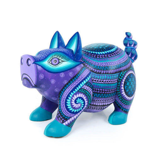 Beautiful Pig - Oaxacan Alebrije Wood Carving - CEMCUI