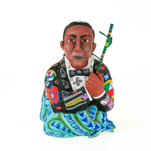 Benito Juarez - Oaxacan Wood Carving - Eleazar Morales - CEMCUI