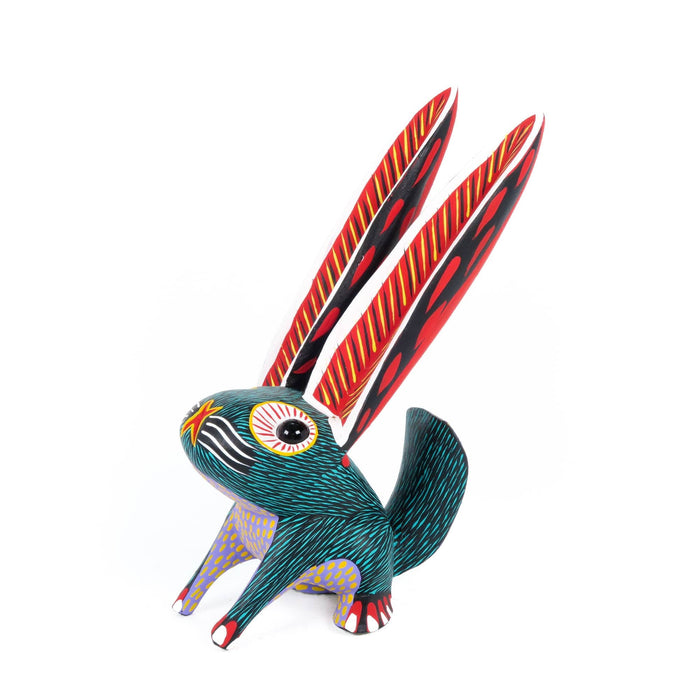 Big Eared Rabbit - Oaxacan Alebrije Wood Carving - CEMCUI