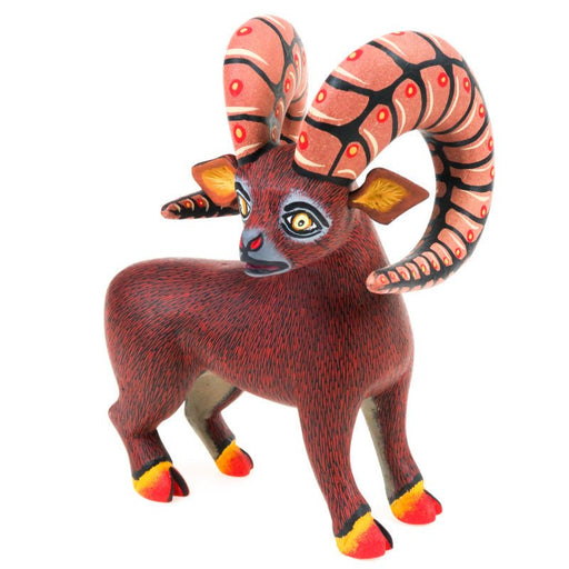 Bighorn Ram - Oaxacan Alebrije Wood Carving - Eleazar Morales - CEMCUI