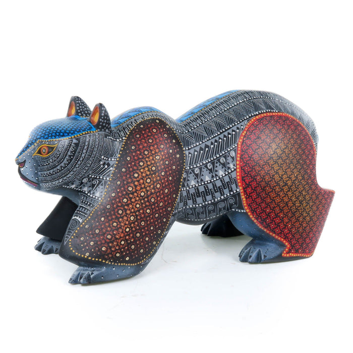 Black Bear - Oaxacan Alebrije Wood Carving - Nestor Melchor - CEMCUI