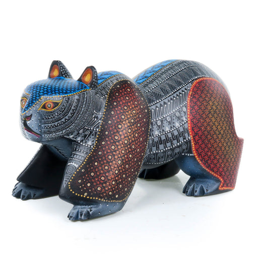 Black Bear - Oaxacan Alebrije Wood Carving - Nestor Melchor - CEMCUI