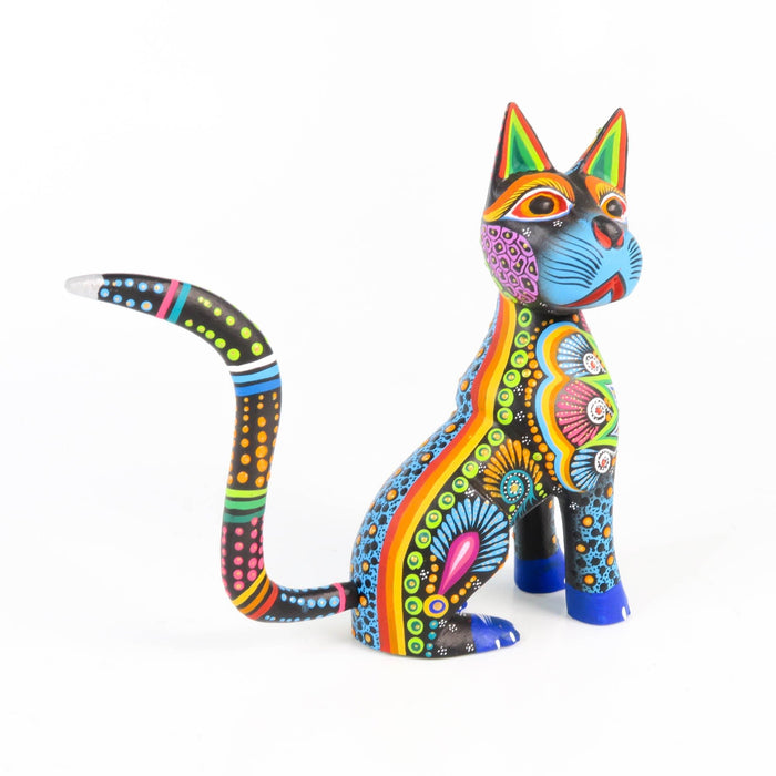 Black Cat - Oaxacan Alebrije Wood Carving - CEMCUI