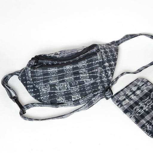 Black Ikat Fanny Pack - CEMCUI