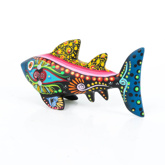 Black Shark - Oaxacan Alebrije Wood Carving - CEMCUI