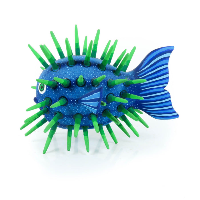 Blowfish - Oaxacan Alebrije Wood Carving Sculpture - CEMCUI