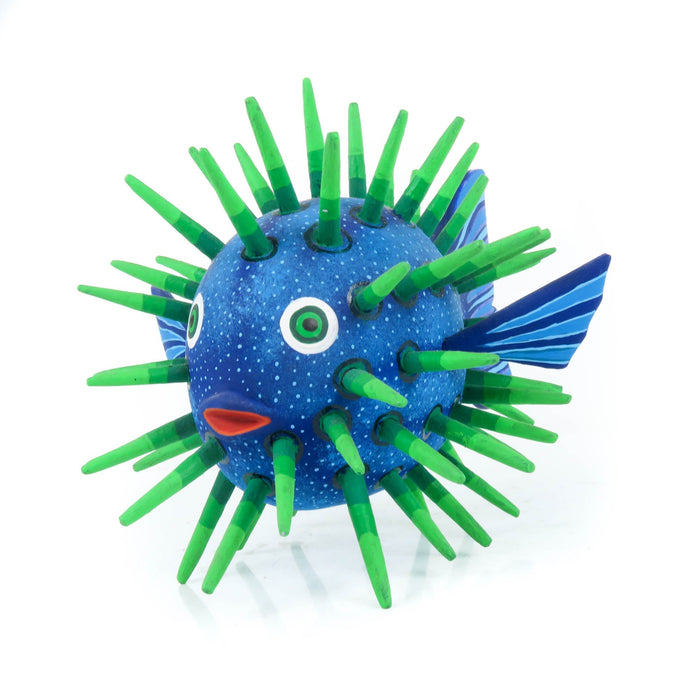 Blowfish - Oaxacan Alebrije Wood Carving Sculpture - CEMCUI