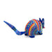 Blue Armadillo - Oaxacan Alebrije Wood Carving Mexican Folk Art Sculpture - CEMCUI