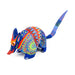 Blue Armadillo - Oaxacan Alebrije Wood Carving Mexican Folk Art Sculpture - CEMCUI