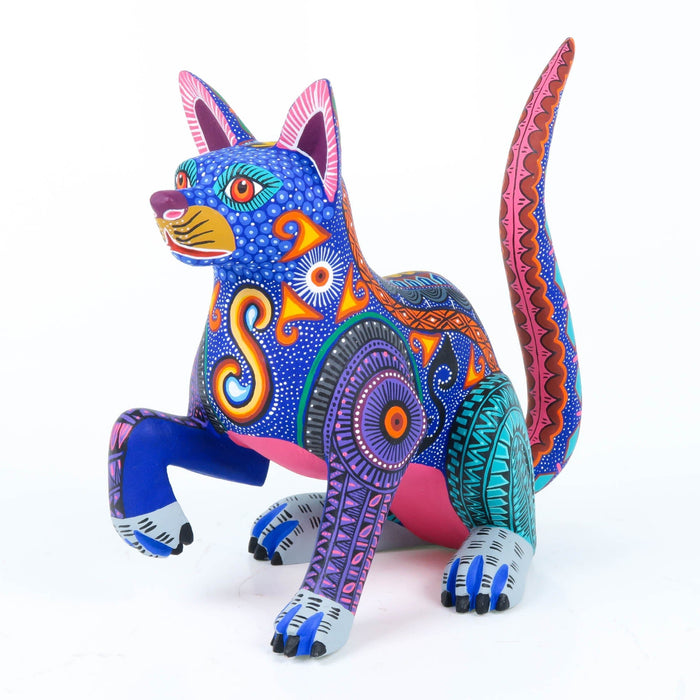 Blue Dog - Oaxacan Alebrije Wood Carving - CEMCUI