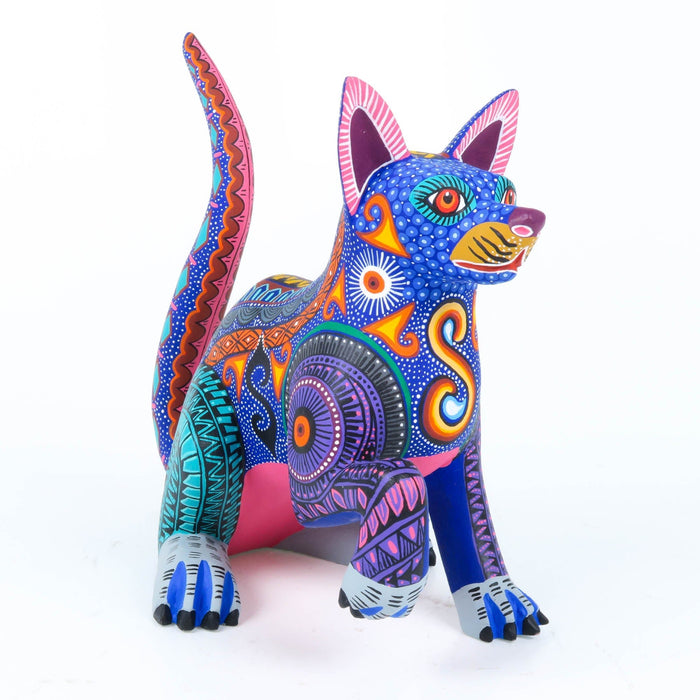 Blue Dog - Oaxacan Alebrije Wood Carving - CEMCUI