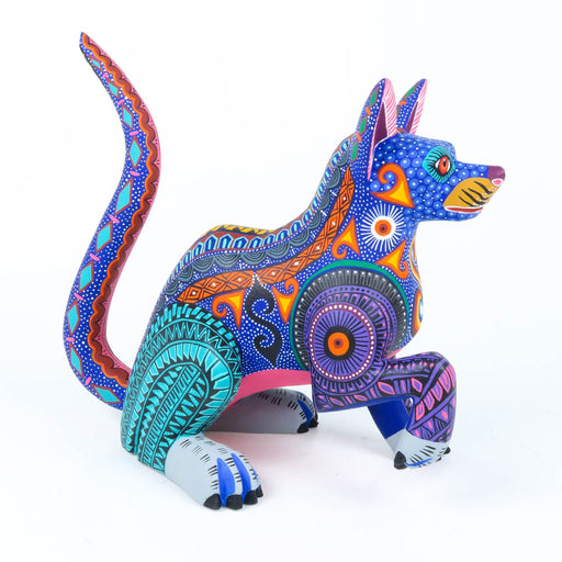 Blue Dog - Oaxacan Alebrije Wood Carving - CEMCUI