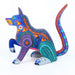 Blue Dog - Oaxacan Alebrije Wood Carving - CEMCUI