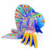 Blue Fish - Oaxacan Alebrije Wood Carving - CEMCUI