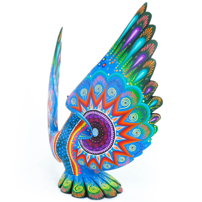 Blue Owl - Oaxacan Alebrije Wood Carving - CEMCUI