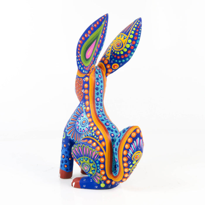 Blue Rabbit - Oaxacan Alebrije Wood Carving - CEMCUI