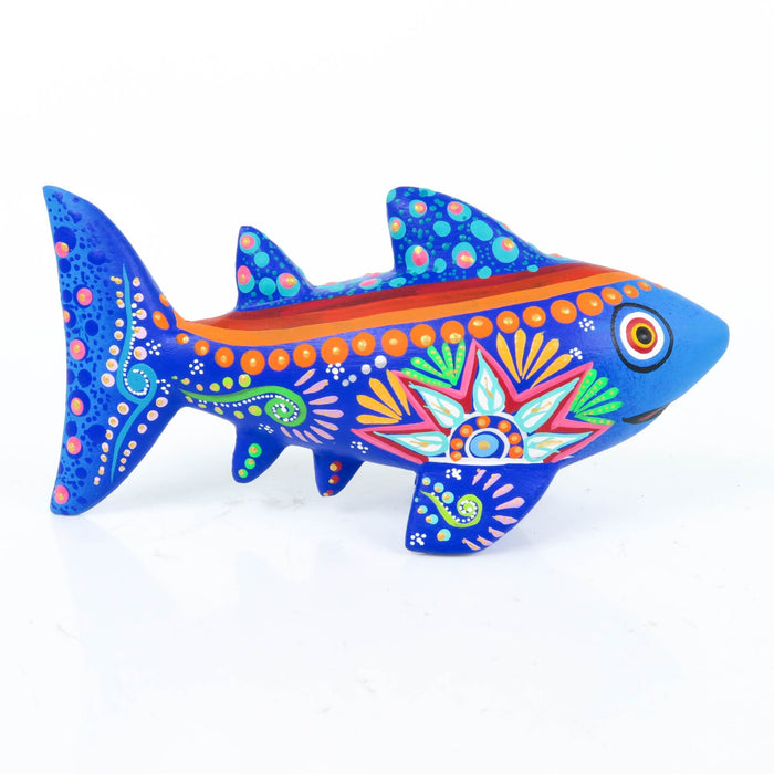 Blue Shark - Oaxacan Alebrije Wood Carving - CEMCUI