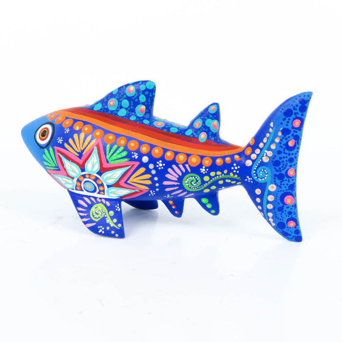 Blue Shark - Oaxacan Alebrije Wood Carving - CEMCUI