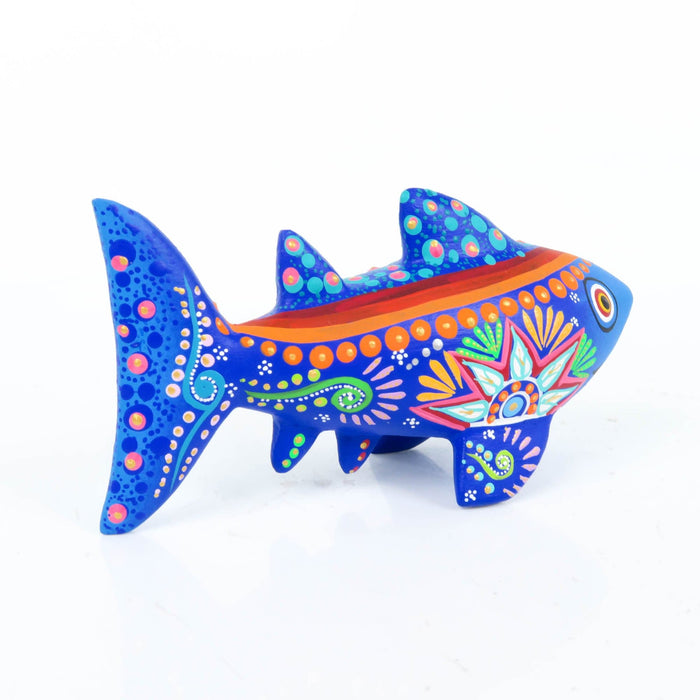 Blue Shark - Oaxacan Alebrije Wood Carving - CEMCUI