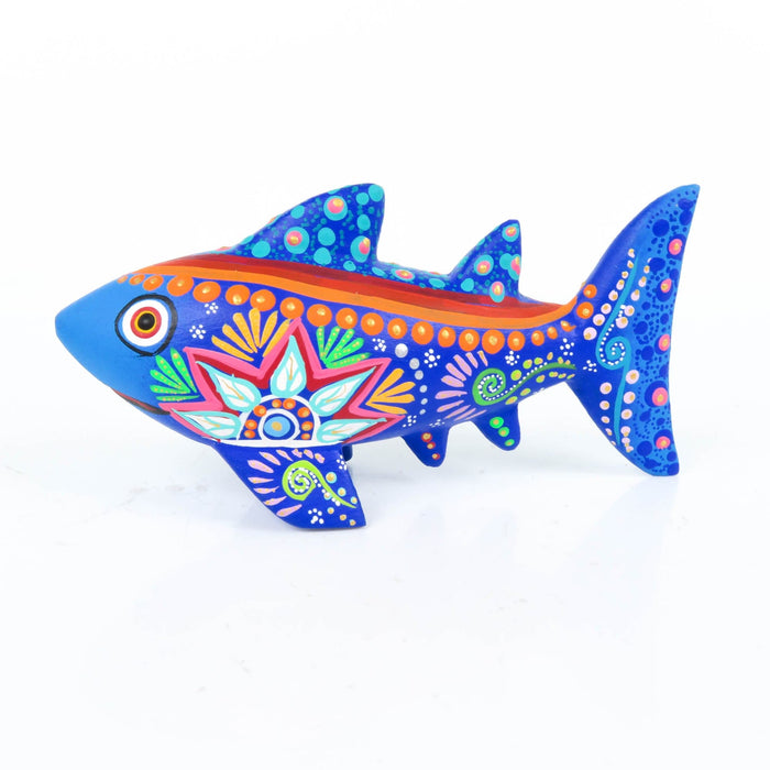 Blue Shark - Oaxacan Alebrije Wood Carving - CEMCUI