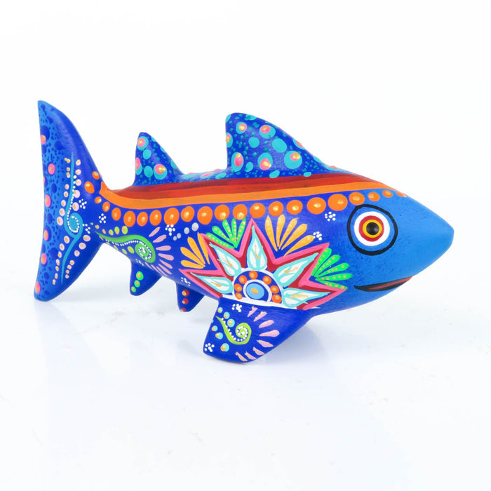 Blue Shark - Oaxacan Alebrije Wood Carving - CEMCUI