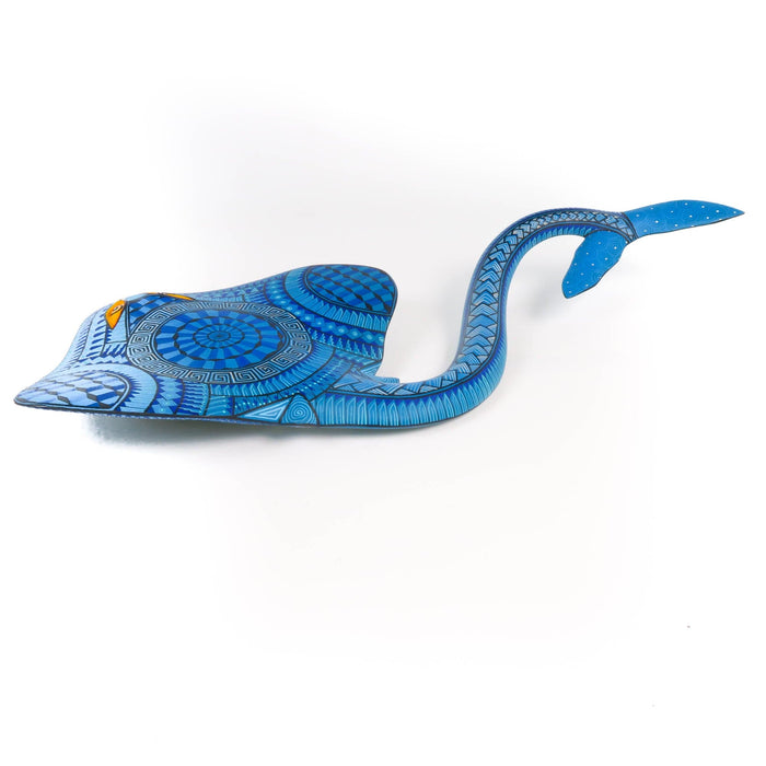 Blue Stingray - Oaxacan Alebrije Wood Carving - CEMCUI