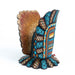 Blue & Yellow Owl - Oaxacan Alebrije Wood Carving - CEMCUI