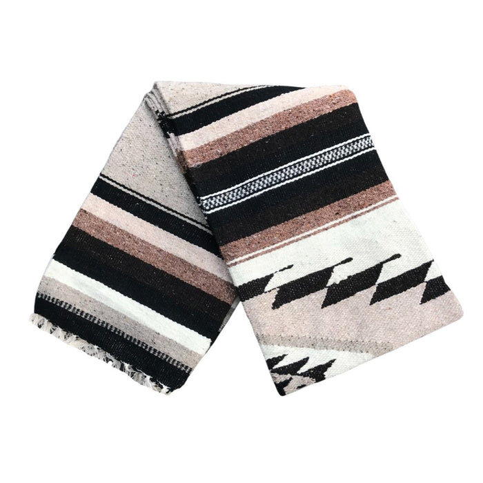 Brown Wool Mexican Blanket - CEMCUI