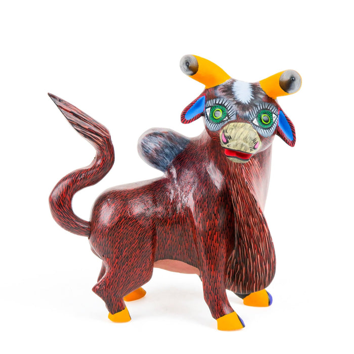 Bull - Oaxacan Alebrije Wood Carving - CEMCUI