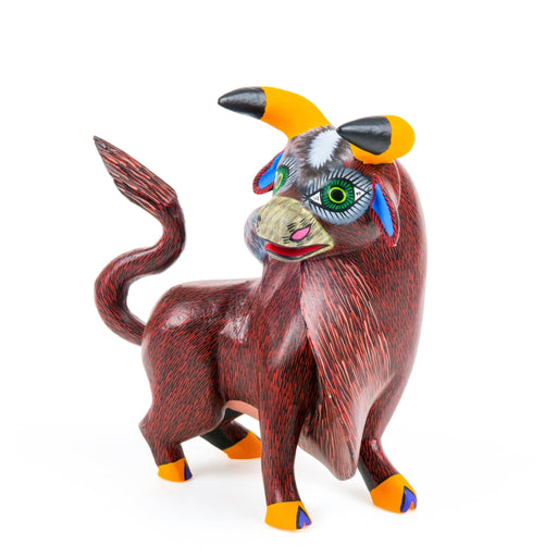 Bull - Oaxacan Alebrije Wood Carving - CEMCUI