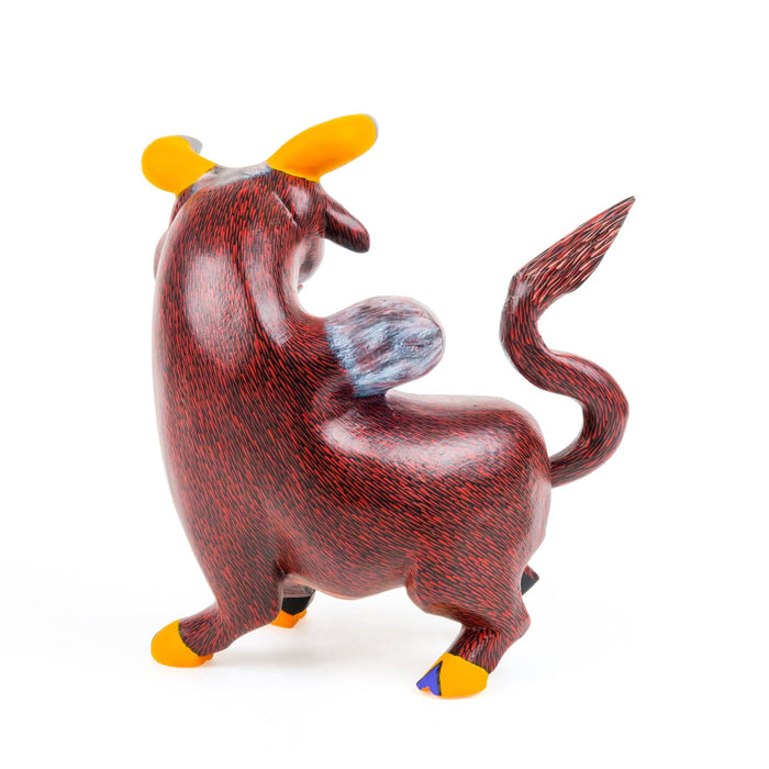 Bull - Oaxacan Alebrije Wood Carving - CEMCUI