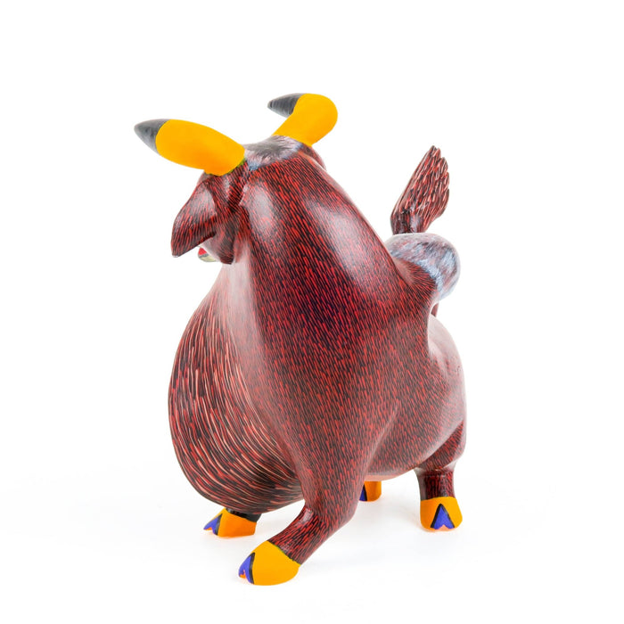 Bull - Oaxacan Alebrije Wood Carving - CEMCUI