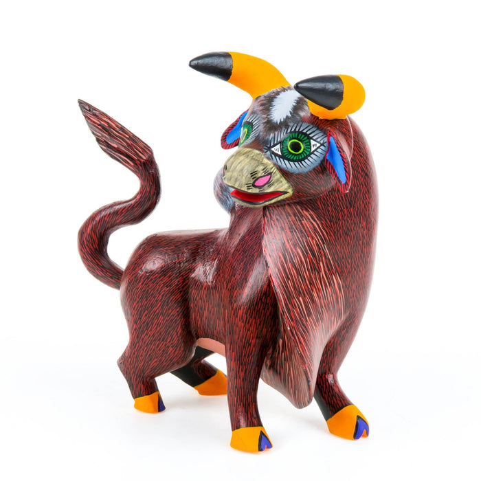 Bull - Oaxacan Alebrije Wood Carving - CEMCUI