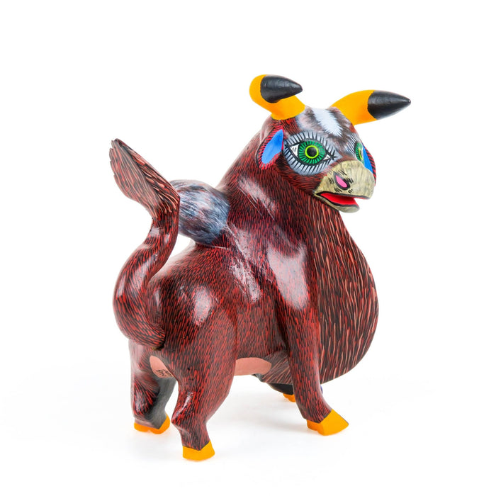 Bull - Oaxacan Alebrije Wood Carving - CEMCUI