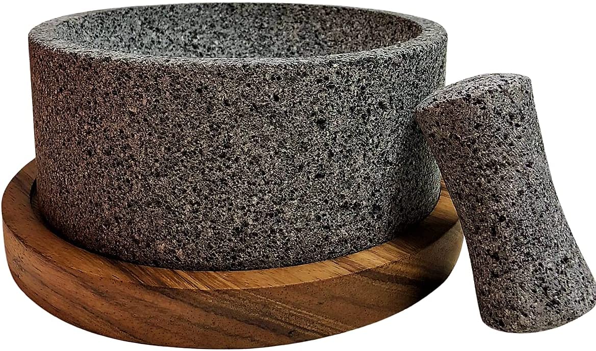 Bundle Molcajete Chilmamolli 8 Inches with Comal 12.4 Inches the Perfect Salsa Bundle - CEMCUI