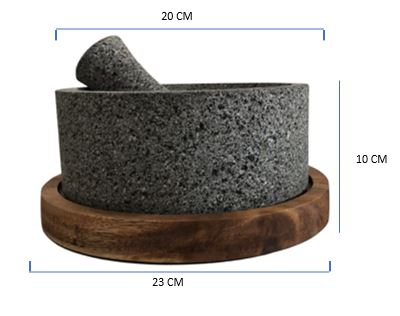 Bundle Molcajete Chilmamolli 8 Inches with Comal 12.4 Inches the Perfect Salsa Bundle - CEMCUI