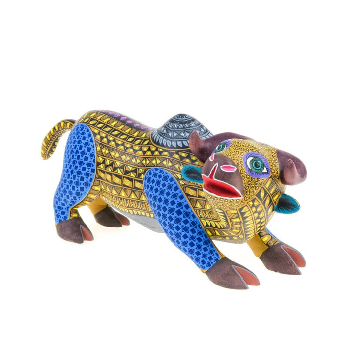 Cape Buffalo - Oaxacan Alebrije Wood Carving - CEMCUI